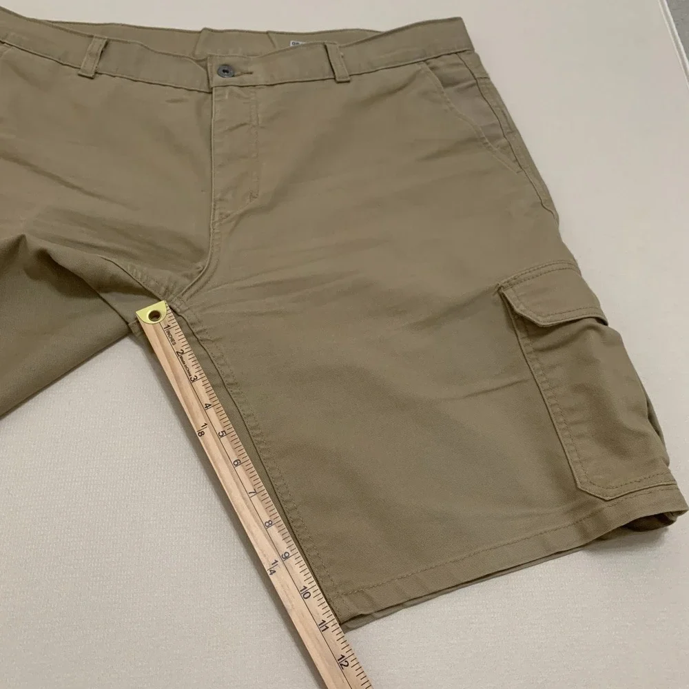 The North Face 11-inch Cargo Shorts Men's 40 Khaki Cotton Canvas Outdoor Utility